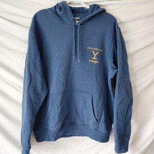 Wrangler x Yellowstone Dutton Ranch Hoodie – Men’s Large – Blue - 🎉 Host Pick!